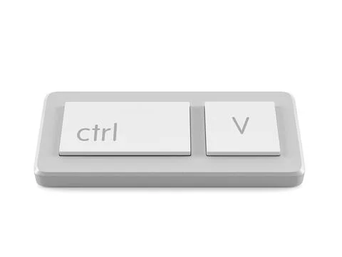 Mini keyboard ctrl V Illustrazione stock