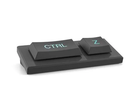 Mini keyboard ctrl Z Illustrazione stock