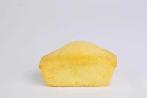 Mini lemon cake on white background Stock Photos