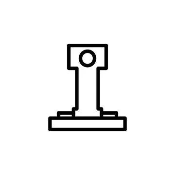 Mini lighthouse icon. Element of minimalistic icons for mobile concept and web Stock Illustration