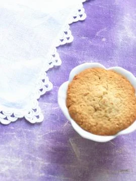 A mini lilac cake Stock Photos
