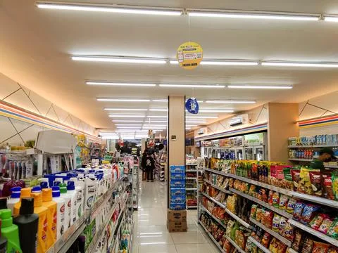 In a mini market Stock Photos