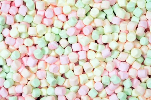 Mini marshmallows Stock Photos
