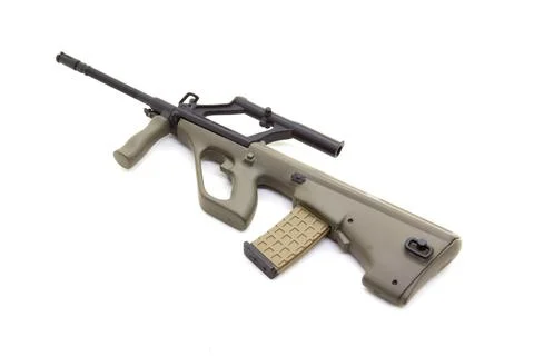 Mini model gun isolated on white background Stock Photos