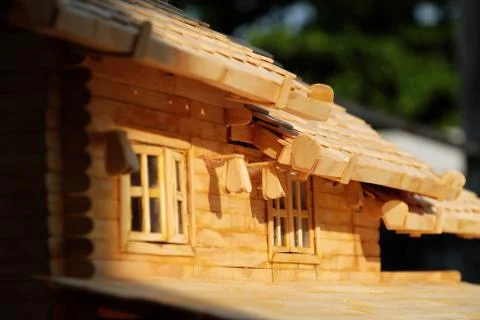 Mini model house Stock Photos