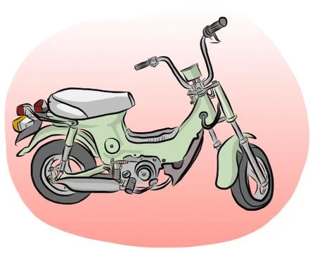 Mini motorbike vector Stock Illustration
