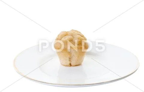 Mini muffin isolated on white Stock Photos