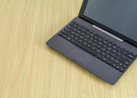 Mini Notebook on wooden table 스톡 사진