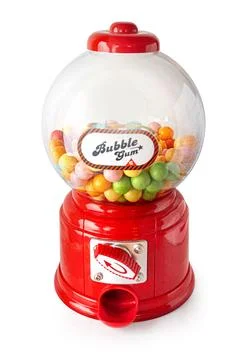 Mini old-style candy machine Stock Photos