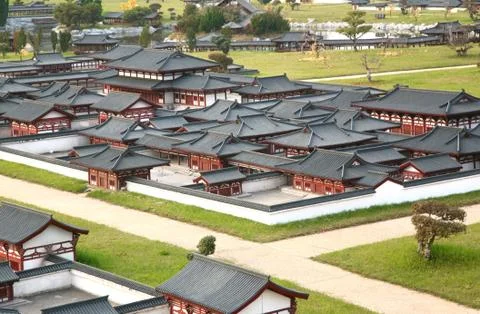The mini old town in daming palace was the imperial palace complex of the tang d Stock Photos