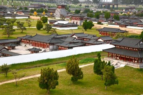  the mini old town in daming palace was the imperial palace complex of the tang  Stock Photos