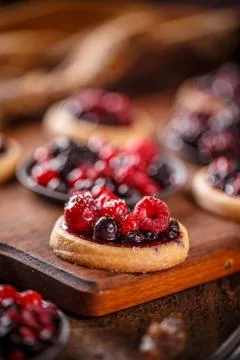 Mini party tartlets Stock Photos