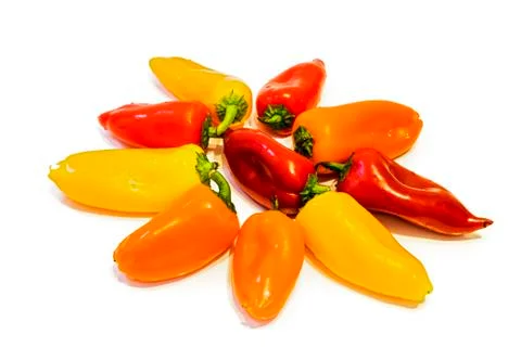 Mini peppers . Stock Photos