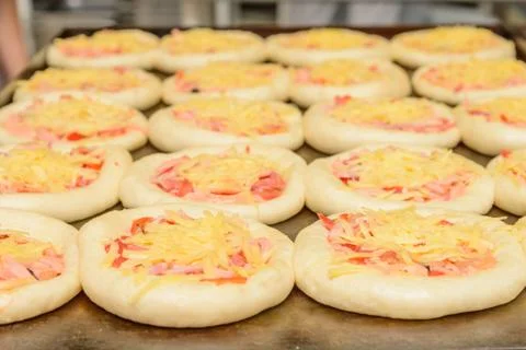 Mini pizza Foto stock