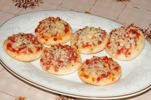 Mini pizza Foto stock