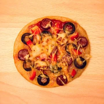 Mini pizza Stock Photos