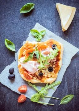 Mini pizza Stock Photos