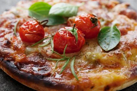 Mini pizzas Stock Photos