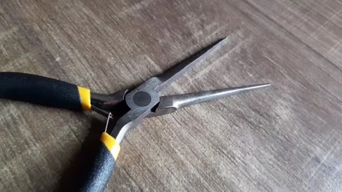 Mini pliers for Cable Cutters and Cable Clamping Stock Footage 285911573