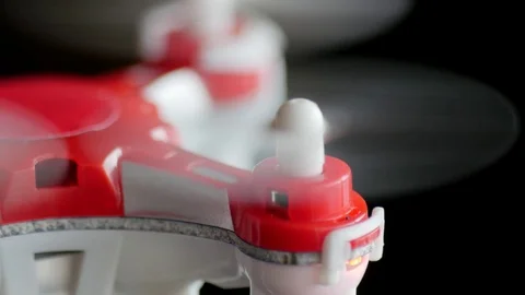 Mini pocket quadcopter propeller Stock Footage 84266169