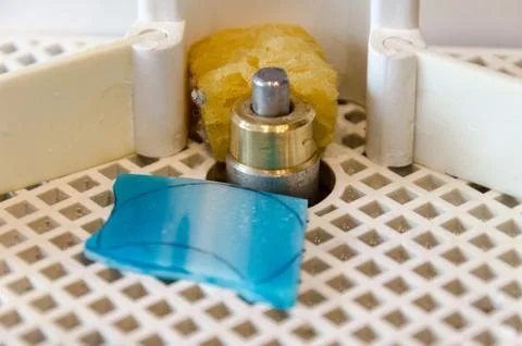 Mini Portable Grinder Machine for Stained Glass. Tools for art glass work. Stock Photos