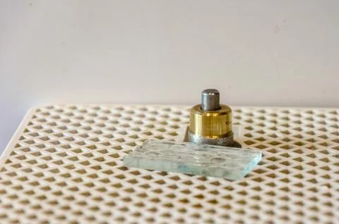 Mini Portable Grinder Machine for Stained Glass. Tools for art glass work. Stock Photos