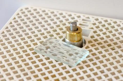 Mini Portable Grinder Machine for Stained Glass. Tools for art glass work. Stock Photos
