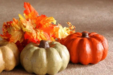 Mini Pumpkins Left Stock Photos