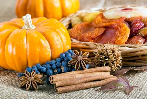 Mini pumpkins. Stock Photos