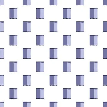 Mini refrigerators repeating pattern on white background Stock Illustration
