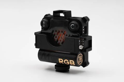 Mini RGP light. LED light that can change color that can be burned constant.. Stock Photos