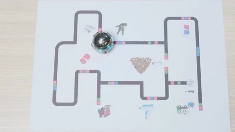 Mini robots for the next generation of creators in action. Stock Footage 155807668