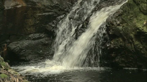 Mini Rock Waterfall Stock Footage 37706141