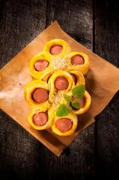 Mini rolls Stock Photos