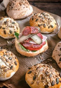 Mini sandwich Stock Photos