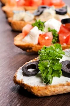 Mini sandwich Stock Photos