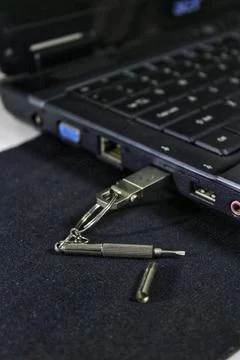 Mini screwdriver accessories Foto stock