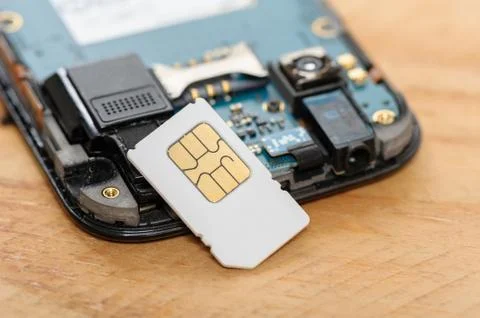 Mini SIM card Stock Photos
