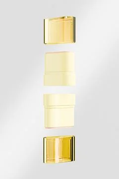 Mini size Rotating Sunscreen Stick mockup, twist up tube cosmetic packaging Illustrazione stock