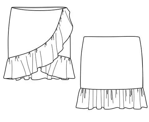 Mini skirt Stock Illustration
