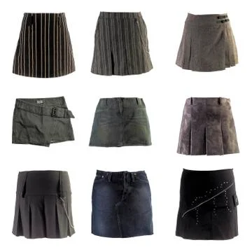 Mini skirts Stock Photos