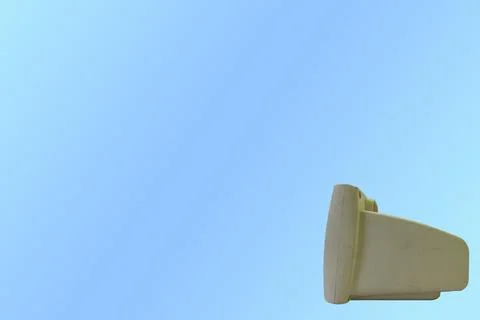 Mini small tube television to function as a surveillance camera Foto stock