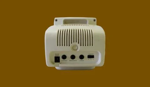 Mini small tube television to function as a surveillance camera - Foto stock