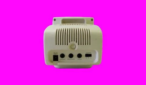 Mini small tube television to function as a surveillance camera - Stock Photos