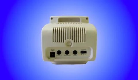Mini small tube television to function as a surveillance camera - Foto stock
