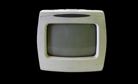 Mini small tube television to function as a surveillance camera - Foto stock