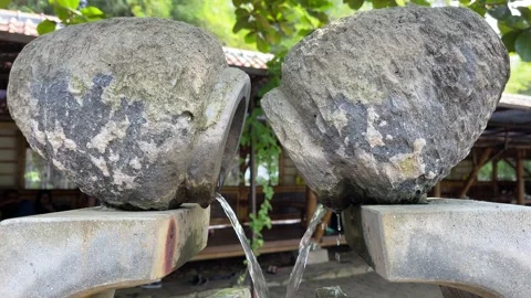 Mini small waterfall for garden park decoration outdoor 스톡 동영상 156327452