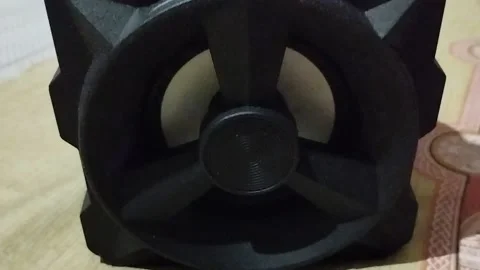 Mini speaker colored lights Stock Footage 218064070