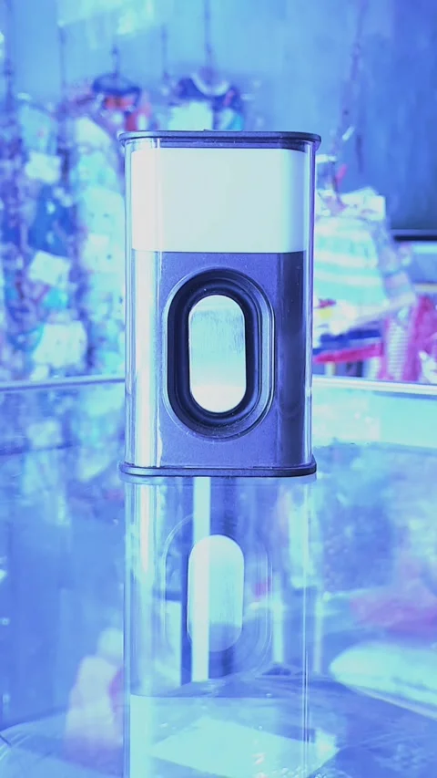 Mini Speaker, Vertical Bluish Background Video stock 305844641