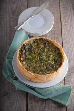 Mini Spinach Quiche Stock Photos